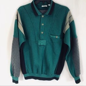DENIM EXPRESS Sweatshirt Men’s Sz S. Green Gray